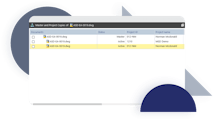 Meridian Server master and project copy user interface; document version control, EDMS