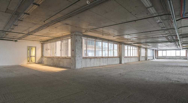 Inside an empty building